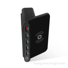 Travel Multi-USB Port Wireless Charger Stand